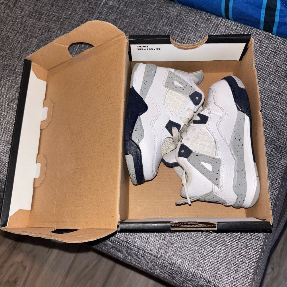 Jordan Gray and White Sneakers Modern Design